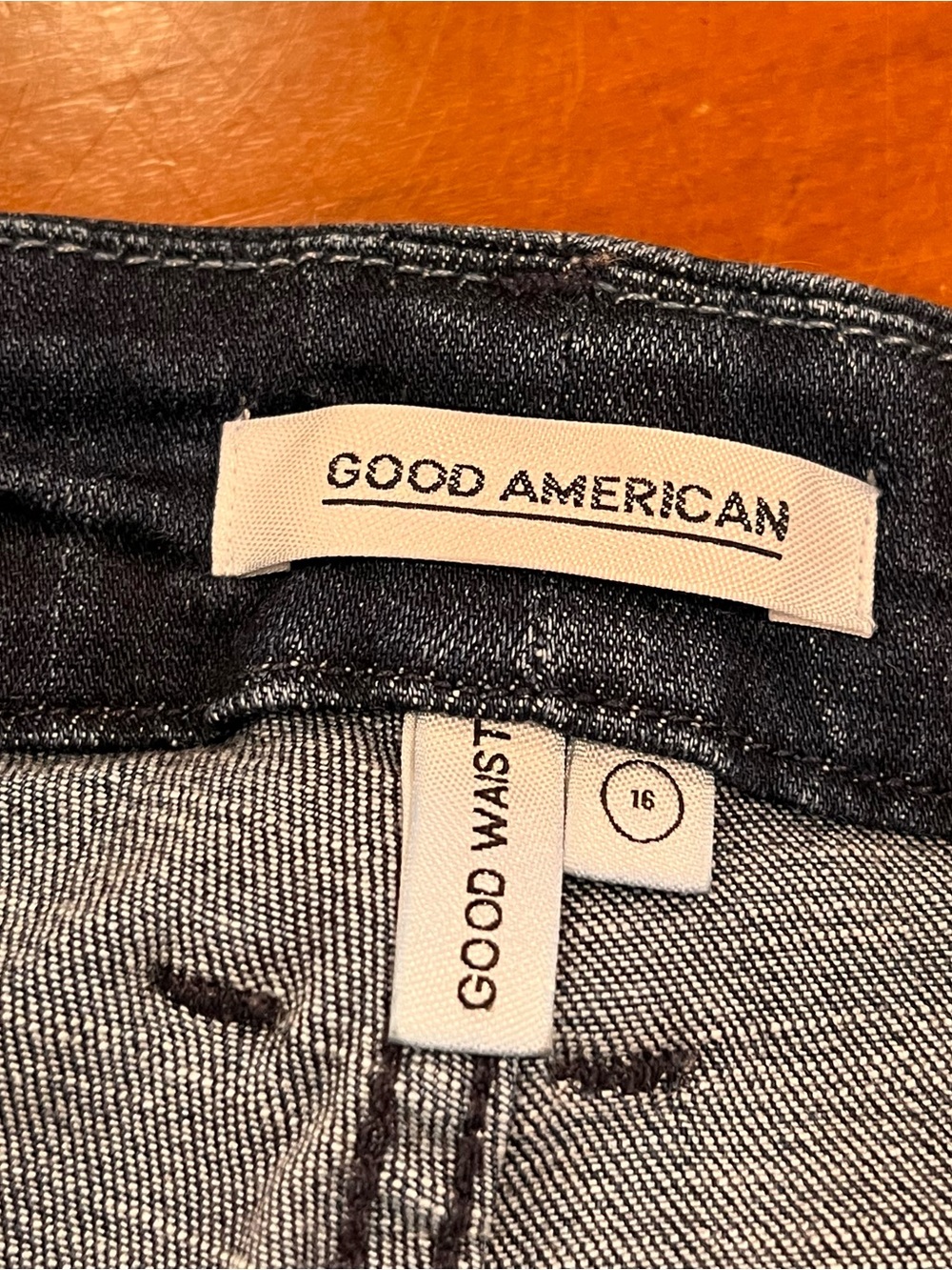 Good American Good Waist Super High Rise Skinny Jeans Medium Blue Wash 16 - Picture 9 of 16